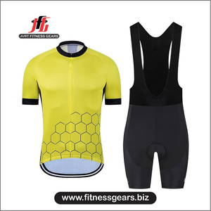 JUST FITNESS GEARS Conjunto de Uniformes de Ciclismo Sublimados sin Mangas de Secado Rápido 100% Spandex/Poliéster de Alta Calidad para Adultos | - Product Image 1