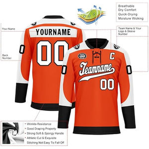 Custom Ice Hockey Jersey 100% Polyester Sublimation Printing Pakistan OEM Supplier Wholesale Export USA Buyers Bulk - Product Image 3