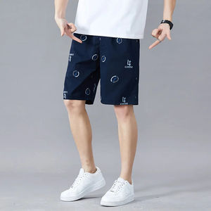 Pantalones Cortos de Algodón para Hombre, Corte Holgado, Cinco Cuartos, Casuales, para Playa, Verano, Finos, Talla Grande, Cómodos y Transpirables - Product Image 3