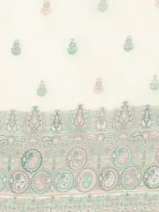 Vente en gros de tissu pour robe de femme Safaa en coton biologique non cousu avec dupatta, vêtements traditionnels indiens et pakistanais pour femmes - Product Image 5