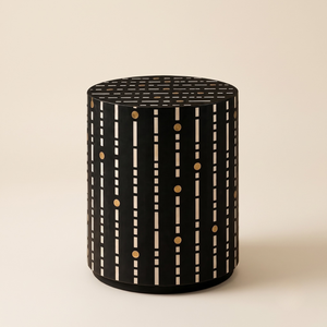 Tabouret décoratif 100% incrusté d'os pour salon, taille personnalisée, prix abordable, produit en promotion - Product Image 1