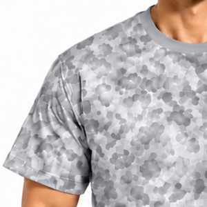 Silver Gray <b>Leopard</b> <b>Print</b> 100% Cotton T-<b>Shirt</b> Short Sleeve Crew Neck Casual Streetwear Soft Lightweight Anti-Wrinkle Breathable - Product Image 5