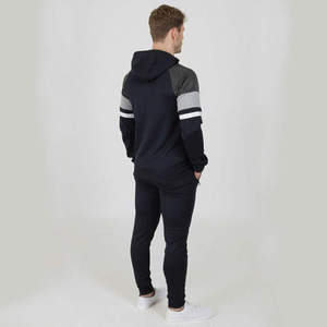 Chándal con Capucha para Hombre, Diseño Color Block, Sudadera con Cremallera y Mangas Largas, con Bolsillos Laterales, Ropa Casual de Otoño - Product Image 6