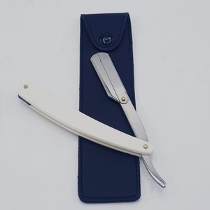 Navajas de afeitar rectas de primera calidad con mango de plástico para hombre, cuchilla de acero inoxidable para afeitado, cuchillo de afeitar tipo Cut Throat. - Product Image 4
