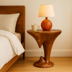 Table d'appoint en bois massif en gros, table d'appoint moderne, tabourets, décoration de salon, table sculpturale, décoration de la maison, meubles - Product Image 2