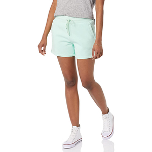 Shorts pour femmes de style nouveau, de haute qualité, personnalisables, 100% coton molletonné, fermeture à cordon, poches, décontractés, pour la gym, l'entraînement, la course à pied - Product Image 5
