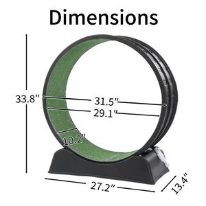 80*34*86CM Black PP Track Connector Assembly Shape Green Carpet 15kg Cat Treadmill Including 1 Cat Teaser Stick <b>Exercise</b> <b>Wheels</b> - Product Image 4