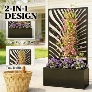 Jardinières et pots de fleurs en métal pour jardins, terrasses et balcons - Product Image 4