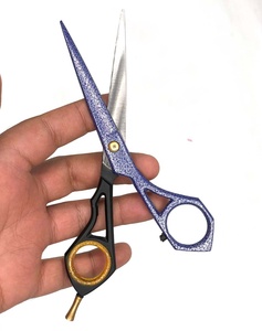 Ciseaux de barbier professionnels Tegra Hair CE, 6,5 pouces, acier inoxydable pakistanais 4Cr13, manche en caoutchouc, pour droitiers, très demandés - Product Image 4