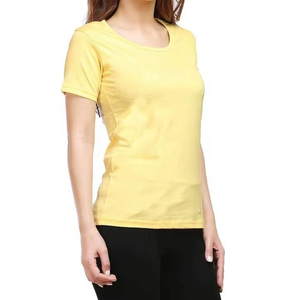 Camiseta Informal de Verano para Mujer, Manga Corta, Cuello Redondo, Deportiva, de Buena Calidad, con Diseño de Logotipo Personalizado - Product Image 3