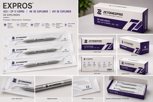 Expros # Explorador Dental de Doble Punta 23/CP-11 Explorer # 6 # Zetomed Pro de Acero Inoxidable 31 - Product Image 3
