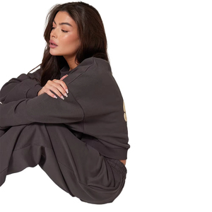 Conjunto de 2 Piezas de Ropa de Invierno para Mujer, Sudadera y Pantalones, Unisex, Nuevo Estilo Moderno, Estampado Largo, Informal, Ecológico, Traje Deportivo para Mujer - Product Image 4