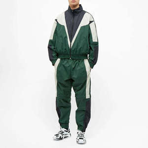 2026 Men's Retro Color Block Windbreaker <b>Jacket</b> Oversized Lightweight Waterproof Streetwear <b>Track</b> <b>Jacket</b> Casual Sportswear Coat - Product Image 3