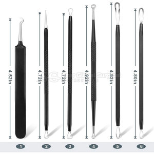 ชุดอุปกรณ์กำจัดสิวเสี้ยน SAAR GLOBAL SURGICAL ครบชุด สีดำ สำหรับทำความสะอาดรูขุมขน ดูแลผิวหน้าอย่างแม่นยำ ใช้ได้ทุกวัน เพื่อความงามที่ดูเป็นธรรมชาติ - Product Image 3