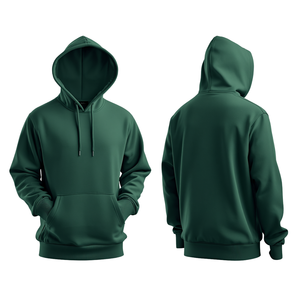 Sweat à capuche personnalisé pour homme, en polaire épaisse 400 GSM polyester/coton, anti-boulochage, séchage rapide, écologique, avec poches, pour l'hiver - Product Image 4