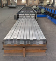 Tôle de toiture ondulée en métal galvanisé avec revêtement en zinc, conforme à la norme ASTM, épaisseur 0,12-0,13 mm, à bon prix