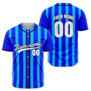 Maillot de baseball personnalisé sublimé pour hommes et femmes, respirant, anti-humidité, séchage rapide, polyester, uniforme boutonné, service OEM pour équipes - Product Image 1