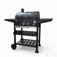 Barbecue au charbon de bois en acier inoxydable avec table latérale pour le camping en plein air, les pique-niques et la maison - Bonnes ventes