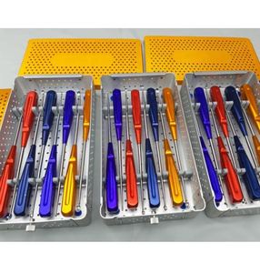 Juego de 8 Curetas Cervicales de Hueso Fabricadas Manualmente, Instrumentos Ortopédicos de Columna Vertebral de Acero Inoxidable Alemán, CE ISO - Product Image 5