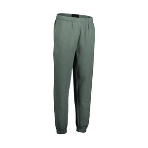 Pantalon de survêtement décontracté pour homme 100% Coton, mi-lourd, taille mi-haute, infroissable, séchage rapide, doublure polaire, fermeture éclair, devant plat, automne - Product Image 1