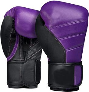 Guantes de boxeo de piel de vaca auténtica personalizados unisex tamaños variados para entrenamiento MMA 8oz 10oz 12oz 14oz 16oz - Product Image 1