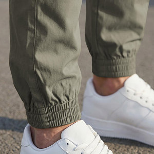 Nouveau pantalon cargo pour homme tendance, taille haute élastique, design minimaliste, étiquette privée personnalisée, pantalon de mode streetwear - Product Image 6