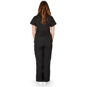 Summer Breathable Knitted Medical <b>Scrub</b> <b>Set</b> for Women Full Customized Short Sleeve High Quality Hospital Nurse Uniforms - Product Image 2
