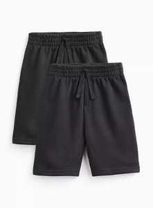 <b>Men</b> Black Knitted <b>Sleep</b> <b>Shorts</b> Elastic Waist Solid Color Casual Soft Cotton Pockets Summer Wear - Product Image 4