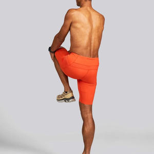 Short de course pour homme 2-en-1 taille mi-haute, extensible, en Spandex/Polyester, séchage rapide, pour le sport et la course - Product Image 4