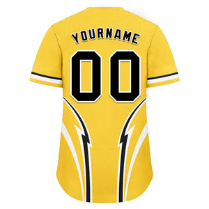 Maillots de baseball personnalisés, respirants, en tissu 100% polyester, uniformes d'équipe en gros avec couleurs et logo personnalisés - Product Image 3