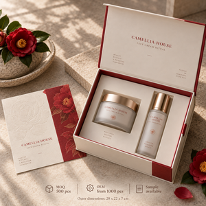Caja de Empaque Magnética Estilo Libro para Crema Facial CAMELLIA Personalizada - Product Image 6
