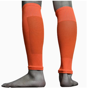 Manchons de compression antidérapants rouges respirants en mélange de spandex à enfiler unisexe pour le soutien des jambes en cas d'enflure toutes saisons - Product Image 2
