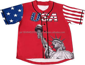 Camisetas de béisbol/softbol unisex personalizadas, transpirables, de talla grande, con nombre y número personalizados, con botones, tallas S-7XL - Product Image 3