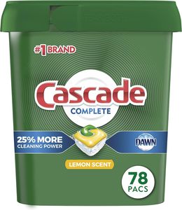 Cascade Platinum Action Pacs 45 unités – Nettoyant écologique et antibactérien pour climatiseur portable, cires et polis, parfum citron - Product Image 4