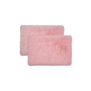 <b>Fluffy</b> Pink Plush Pillow Set For Cozy Comfort Unisex 14 Years & Up - Product Image 1