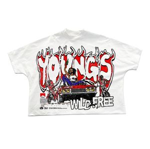 T-shirt pour homme 100% coton, poids lourd, délavage à la pierre, coupe classique, 300 GSM, personnalisable avec logo, impression sérigraphique/DTG - Product Image 2