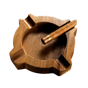 Luxury Classic Wooden <b>Ashtray</b> with Drawer Portable Home Office or Outdoor Patio Gift for Men Smoking Accessories - Product Image 6