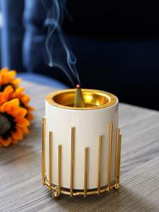 Quemador de incienso islámico, quemador de bakhoor, soporte para incienso árabe, quemador de incienso con forma de luna creciente, decoración para Ramadán. - Product Image 4