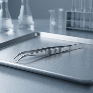 Pinces chirurgicales à pointe courbée en acier inoxydable, instrument manuel de chirurgie générale, certifié CE Classe I - Product Image 4