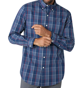 Camisa Casual de Manga Larga para Hombre, 100% Algodón, con Tecnología de Teñido en Prenda, Secado Rápido, Diseño a Cuadros con Estampado Digital - Product Image 5