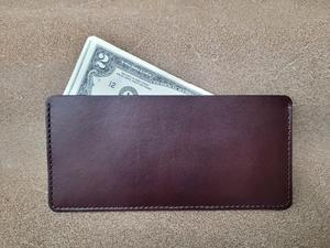 Portefeuille de budget en cuir véritable avec enveloppes à monnaie, vente directe usine, logo personnalisé, porte-monnaie minimaliste LCE-0009 - Product Image 5
