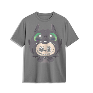 Camiseta de Hombre, Estilo Hip Hop, 220G, Mezcla de Algodón y Poliéster, Cuello Redondo, Logotipo Personalizado, Impresión Serigráfica, Corte Regular, Estampado de Leopardo, Ho Chi Minh City - Product Image 6
