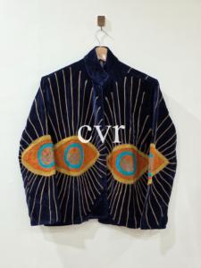 Veste en coton brodée à la main à motifs floraux, col mandarin, manches longues, grande taille, style chic prairie pour femmes, automne - Product Image 4
