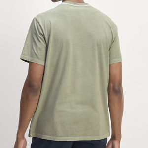 Camiseta de Hombre con Logotipo Frontal, 100% Algodón, Transpirable, de Secado Rápido, Cuello Redondo, Manga Corta, Corte Regular, Estilo Urbano, Lisa, 250 g/m² - Product Image 4