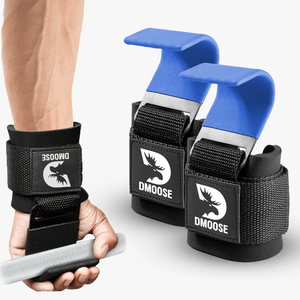 Weight Lifting rubber grip Hooks Non-slip Deadlift wrist Straps palm support <b>Gloves</b> <b>Pull</b> <b>Up</b> gym fitness training session workout - Product Image 4