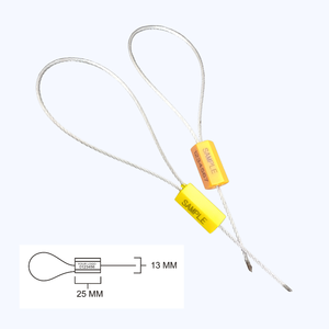 Sceau de sécurité anti-effraction en plastique ABS et fil de fer galvanisé à longueur réglable pour camions, citernes et remorques - Product Image 3