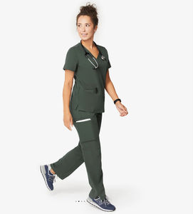 Customizable Medical Scrubs <b>Set</b> Breathable Comfortable Healthcare Uniform for Nurses <b>Doctors</b> Hospital Staff - Product Image 1