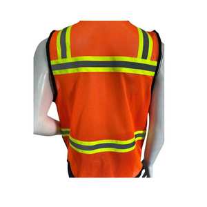 Chaleco de Seguridad de Alta Visibilidad Impermeable con Tiras Reflectantes, Malla y Bolsillos, Chaleco de Construcción, Chaleco de Trabajo - Product Image 2