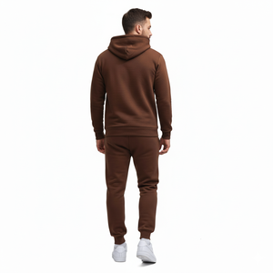 Ensemble de survêtement unisexe surdimensionné personnalisé : sweats à capuche et pantalons de jogging, ensemble sweat-shirt et pantalon de survêtement, survêtement empilé pour hommes - Product Image 3