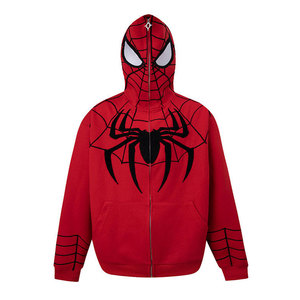 Sudadera con Capucha y Cremallera Completa Wearpex, Bordada con Spider-Man, Estilo Urbano, 100% Algodón, 400g, para Hombre y Mujer - Product Image 3
